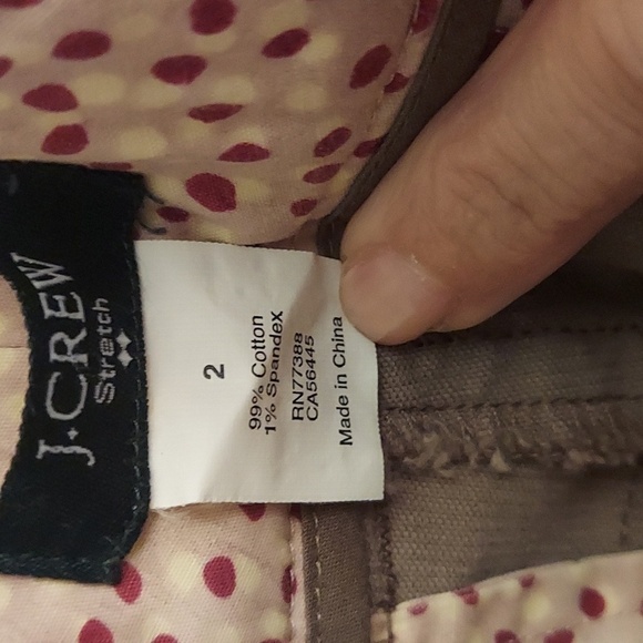 J CREW Factory Taupe Stretch Mini Corduroy Skirt sz 2 - Picture 8 of 9